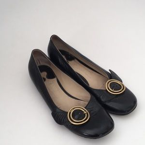 Chloé black flats with buckle